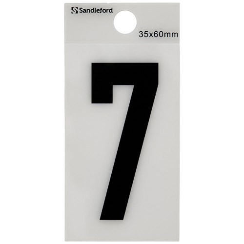 SANDLEFORD SELF ADHESIVE NUMBER H60mm - No.7